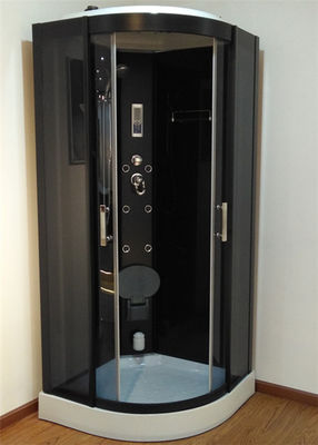 900mm Sektor-gleitendes Glas-Duschkabine mit schwarzem Rahmen/Rechnersteuerung fournisseur