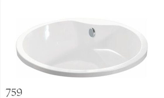Kundenspezifische kleine runde freistehende Badewanne mit Knall - herauf Abfluss 1500x1500x600mm fournisseur