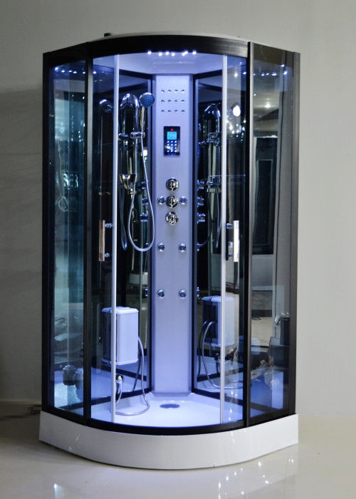 Schwarzglas-Dampf-Brause-Kabine 1000 * 1000 mit Rechnersteuerung fournisseur